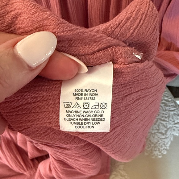 Hint of Blush Pink Midi Dress Lg - Picture 8 of 8